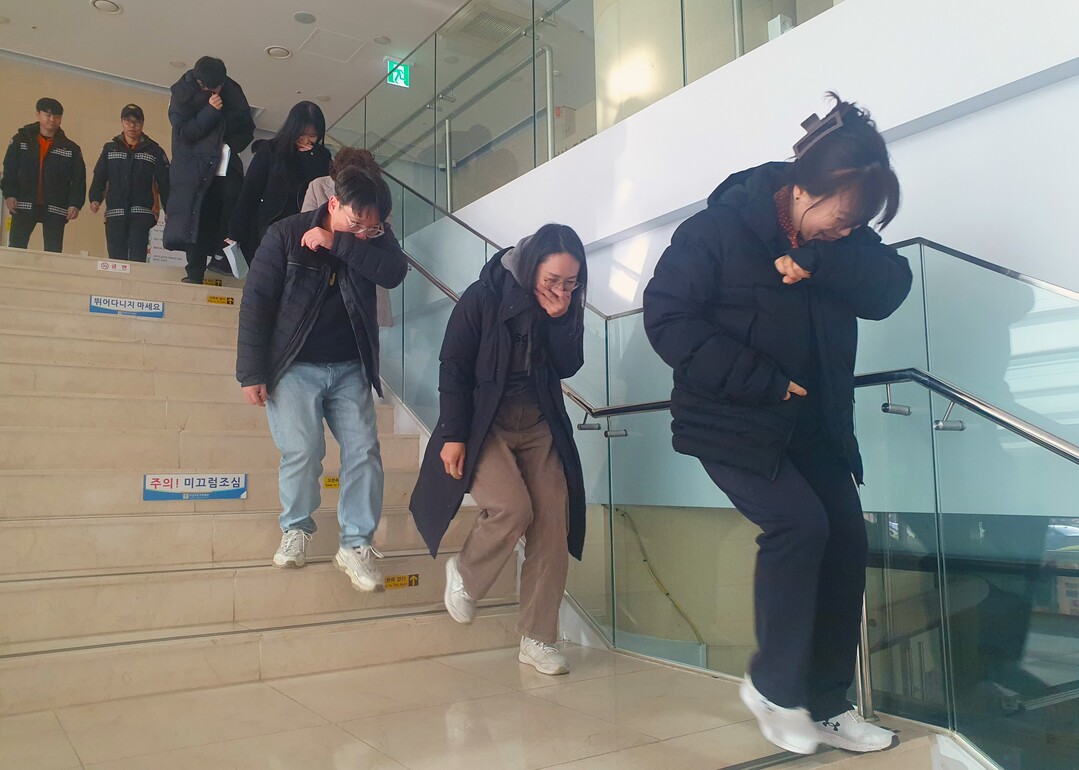 조문국박물관 합동소방훈련. 의성군 제공