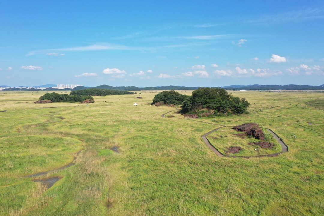 화성국가지질공원(고정리 공룡알 화석산지 전경. 화성시 제공