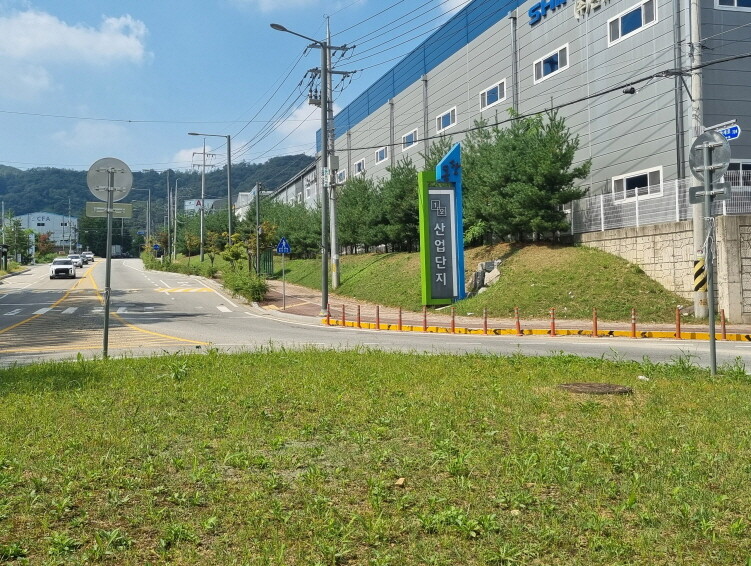 동항동항2 일반산업단지 무료 통근버스 운행. 안성시 제공