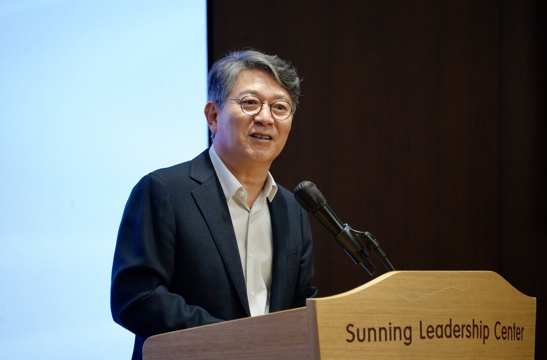 KGM이 ‘2025년 파트너스 데이(KGM PARTNER’S DAY 2025)’ 행사를 갖고 올해 KGM의 중점 추진 전략과 중장기 제품 개발 계획 등을 공유했다. (KGM 곽재선 회장 환영사) / KGM 제공