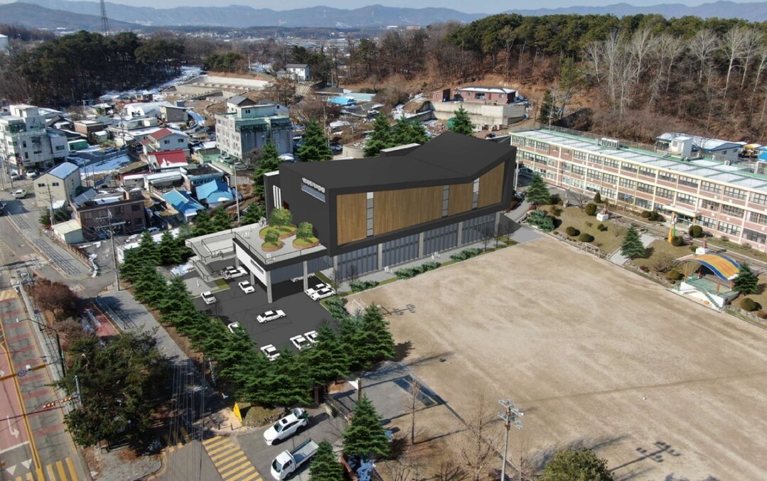 용인특례시 백암초 복합문화센터 예상 조감도