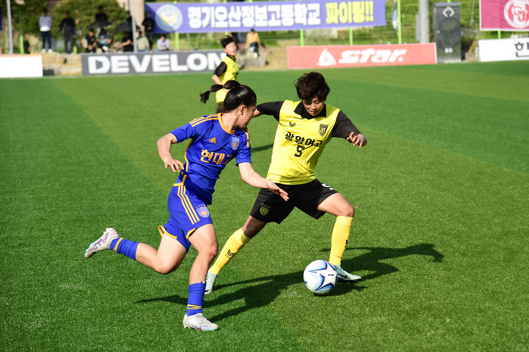 지난해 화천에서 개최된 ‘행복교육도시 화천 2024 춘계 한국 여자축구 연맹전