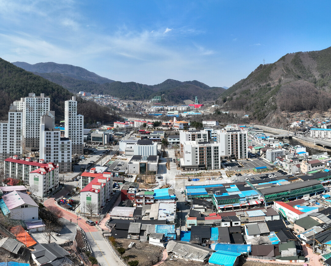 장성동 전경.