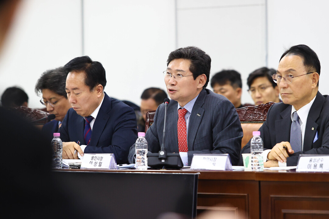  2024년 12월 12일 이상일 용인특례시장이 국토교통부 세종청사 대회의실서 열린 제7차 국가산단 범정부 추진지원단 회의.용인시 제공