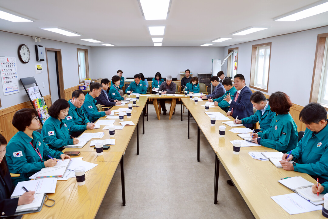 천상의 산나물 축제 준비 상황 점검 간부회의 개최. 태백시 제공