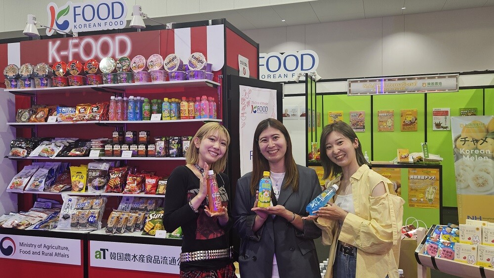  오사카 K-푸드 페어 B2C 행사장 전경