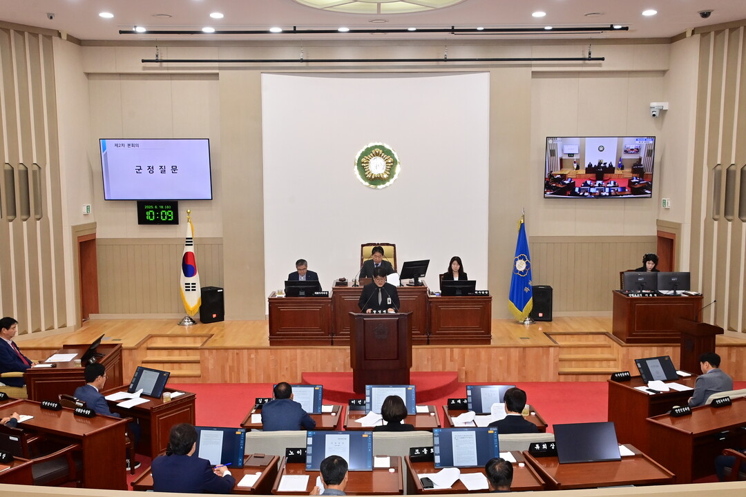 18일 제290회 화천군의회(제1차 정례회) 제2차 본회의에서 군정질문이 진행됐다.