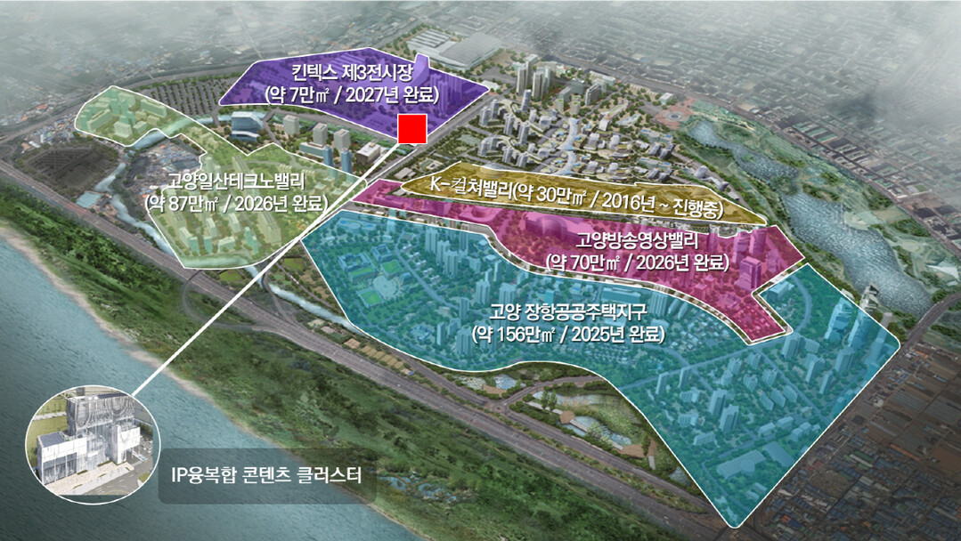 IP융복합 콘텐츠 클러스터 사업대상지 위치도