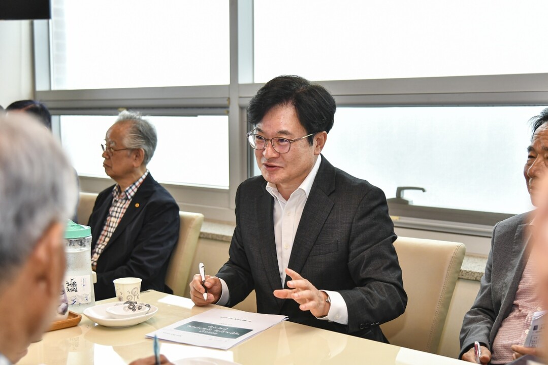 대한노인회 정담회. 김포시 제공