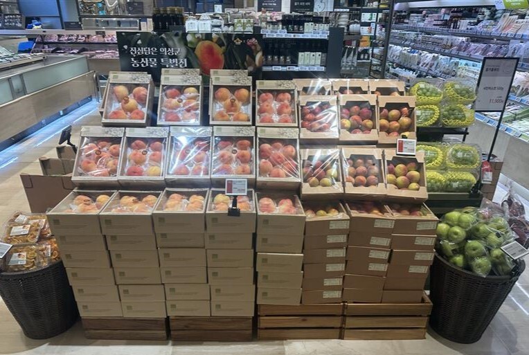 의성군 올가홀푸드와 저탄소 농산물 큰잔치 행사. 의성군 제공