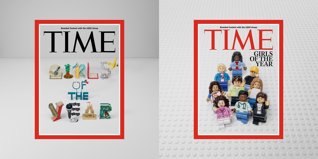 레고그룹-타임지, ‘2025 올해의 소녀(2025 TIME Girls of the Year)’ 디지털 표지. 레고그룹 제공