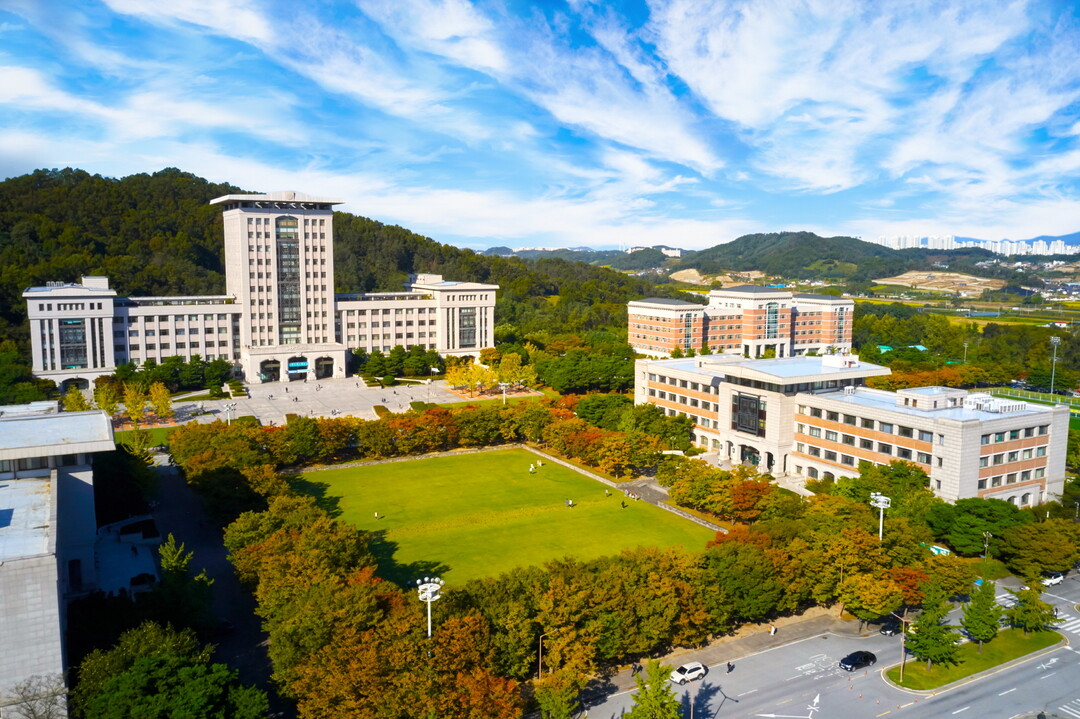 선문대학교 전경.