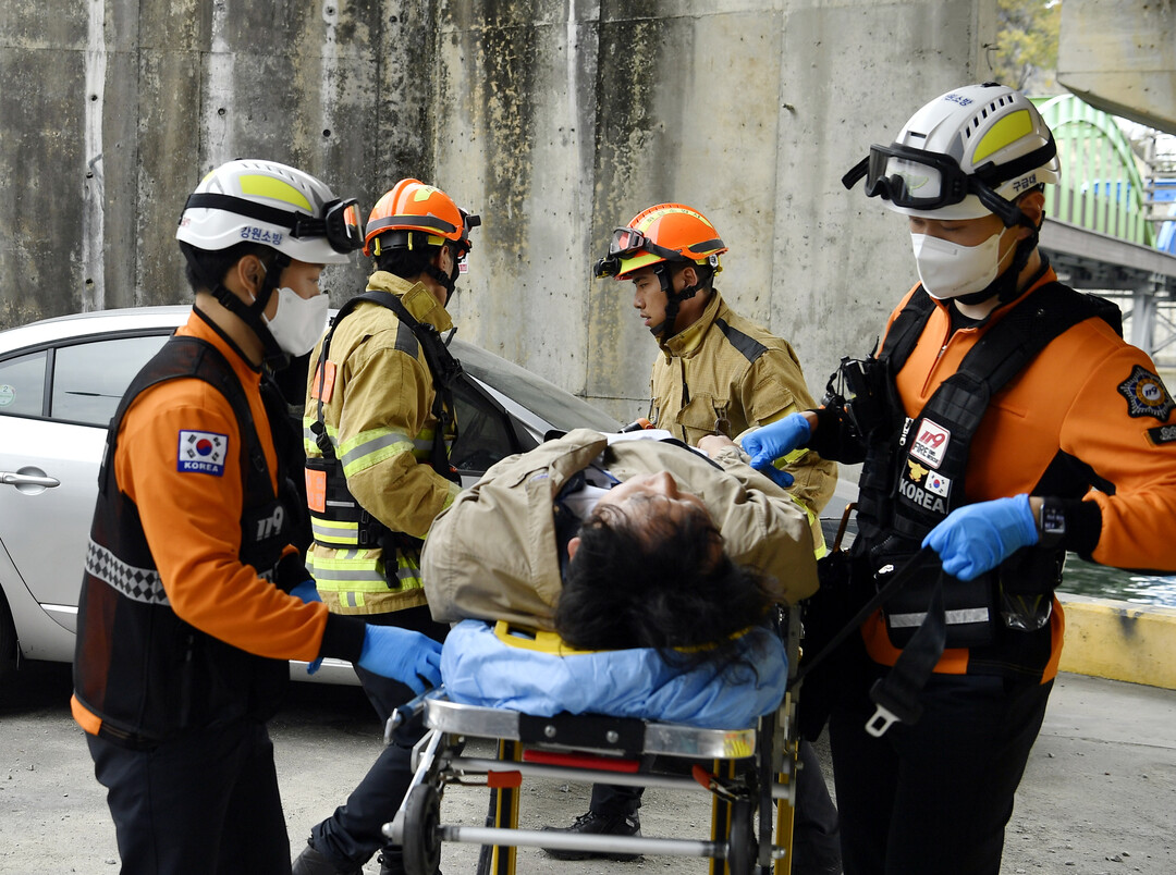 화천군은 31일 군청 재난안전상황실과 화천읍 화천교 둔치에서 2025 재난대응 안전한국훈련을 실시했다.
