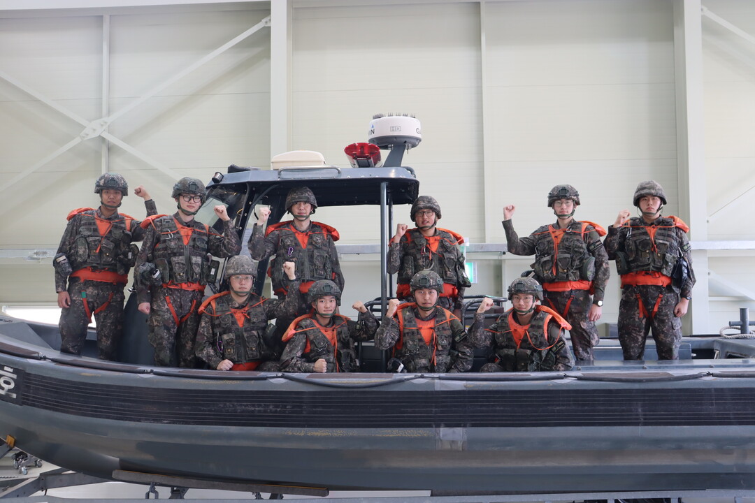 육군9사단 임진강 대대 RIB반이 앞으로의 포부를 다짐하고 있다. 