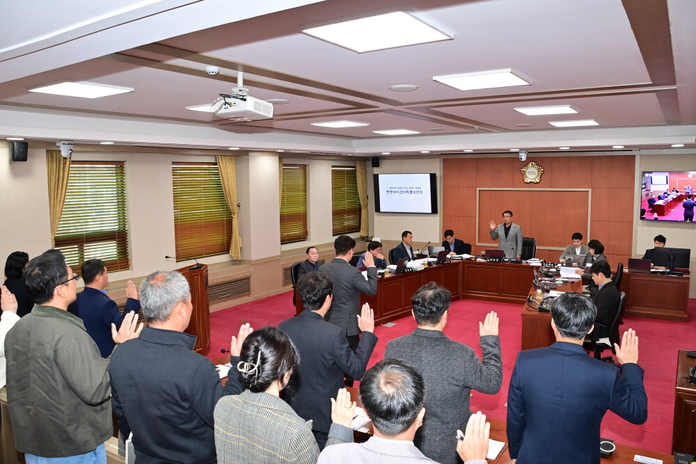 제293회 화천군의회(제2차 정례회) 행정사무감사 특별위원회 감사 7일차가 열리고 있다