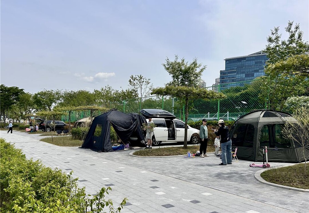 차크닉 공간 이용 모습