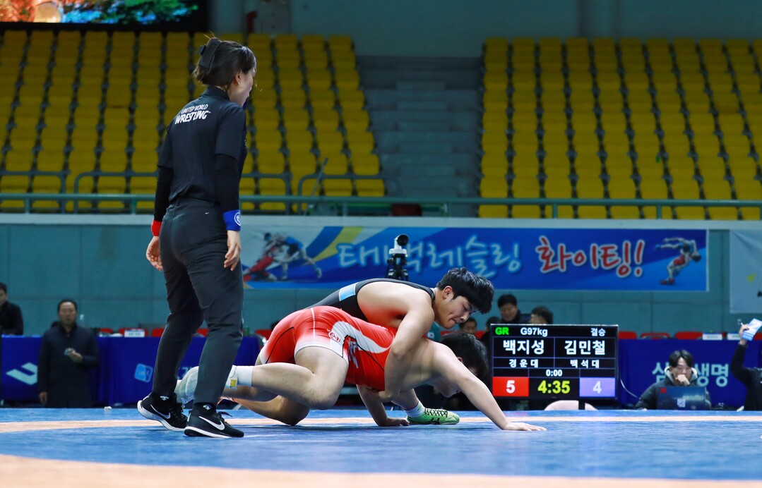  2023년 레슬링 대회 모습. 태백시 제공