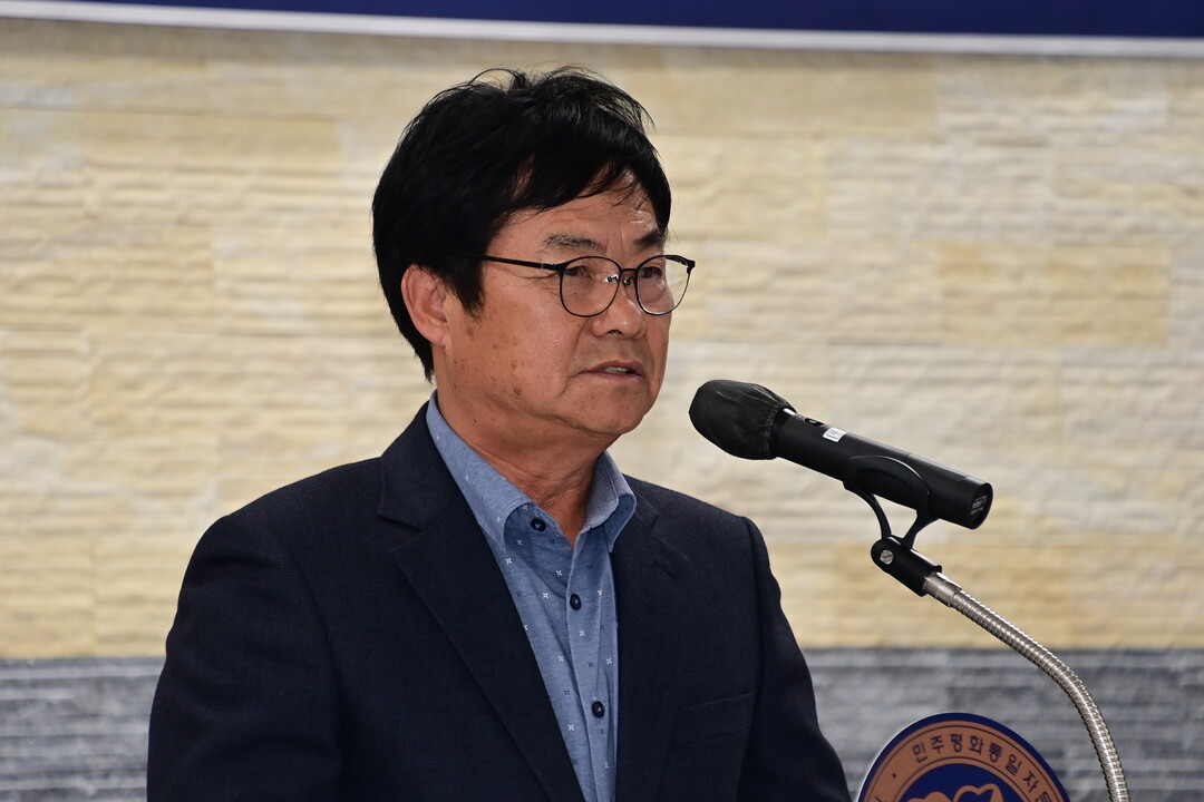 류종수 회장이 인사말을 하고 있다