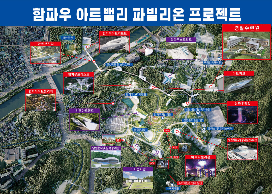 경찰수련원 위치도(함파우아트밸리 조감도)