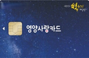 체크카드. 영양군 제공