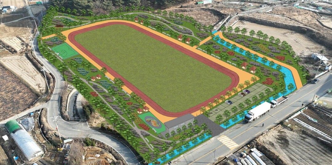동읍 자여 체육시설(조감도). 창원시 제공