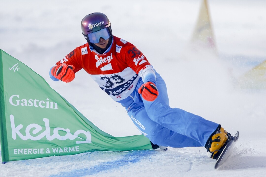 (사진출처 국제스키연맹 fissowboardracing) 알파인스노보드 김상겸 선수