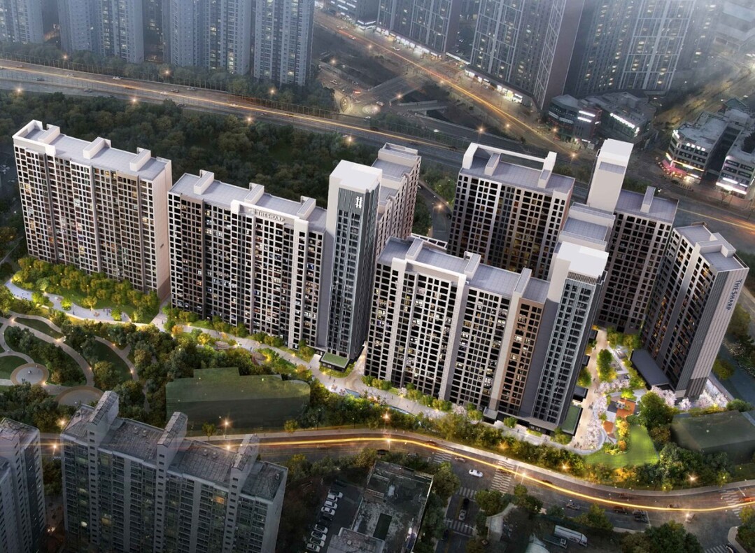 용인특례시에서 공동주택 리모델링 사업이 최종 승인된 수지구 성복역 리버파크 공동주택 조감도. 용인시 제공