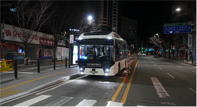 부산자율주행버스 BigAi bus(빅아이버스) 사진