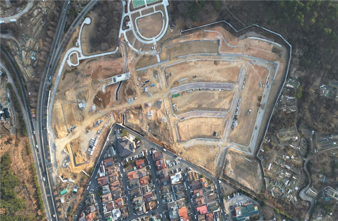 사파지구 도시개발사업(2공구) 부지 사진.