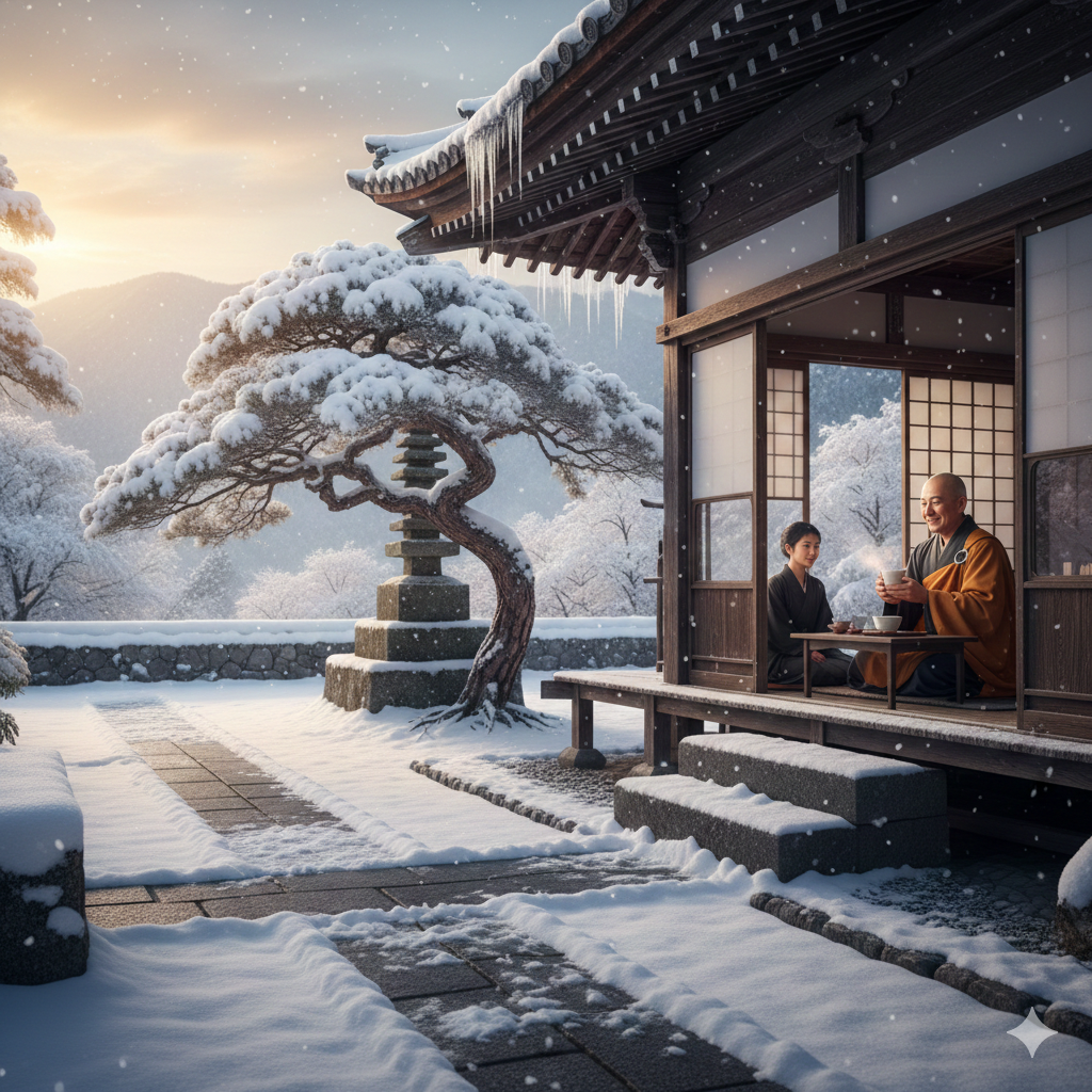 겨울 산사의 서정