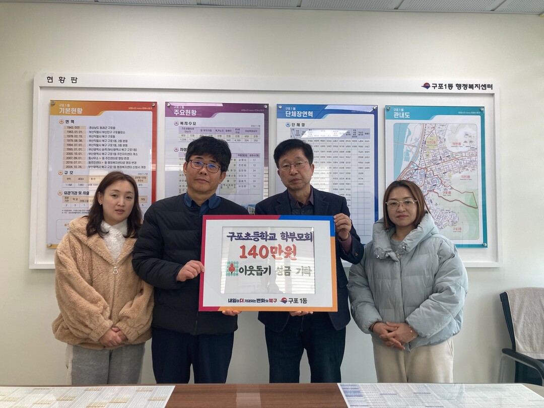 부산 북구 구포초 학부모회, 어려운 ...