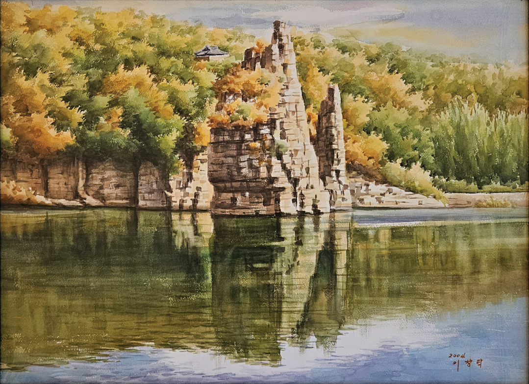 선바위 / 이창락 75&times;56㎝ 수채화 2006.&nbsp;