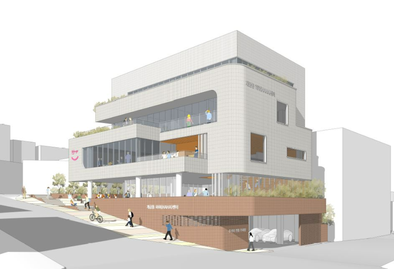 신노년 복합문화공간을 위한 15분도시 해피챌린지 당감&middot;개금권. 조감도