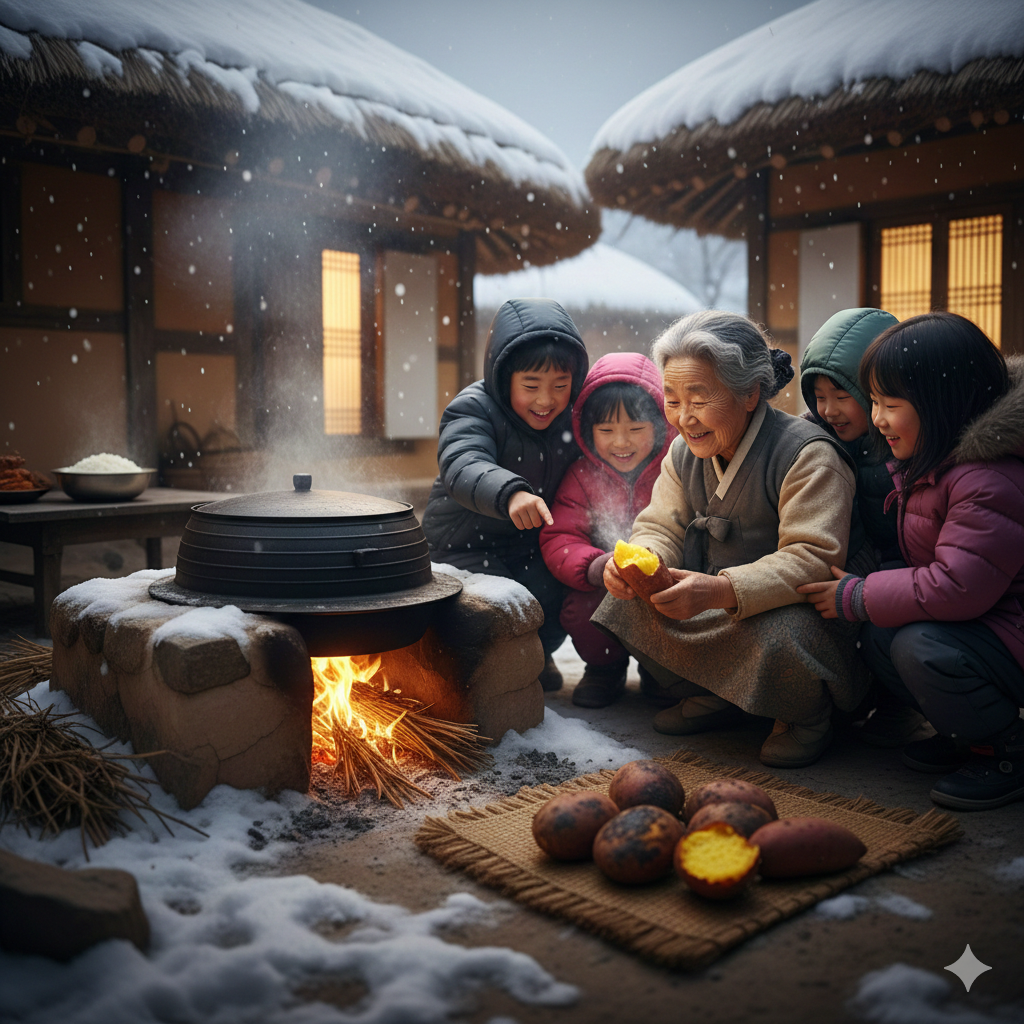 고향집 군고구마