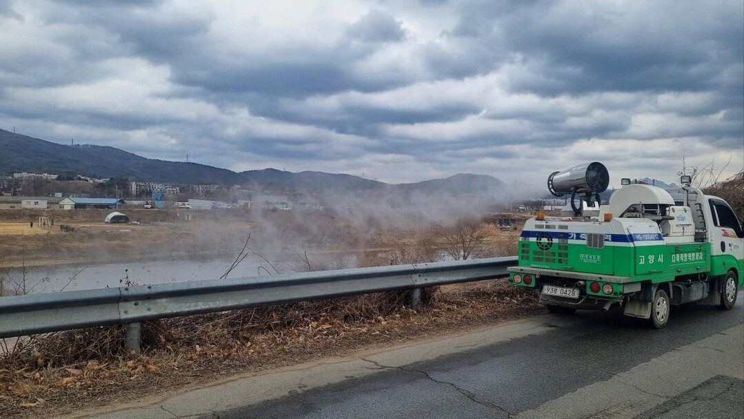 하천 방역소독실시
