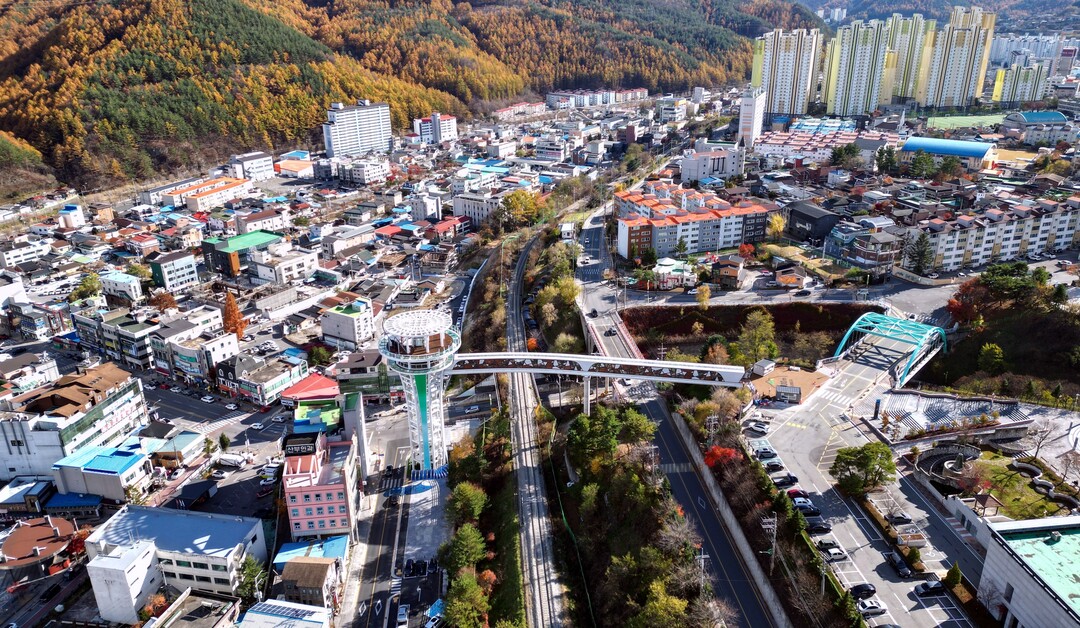 태백시  눈축제 기간 타워브릿지 이용객 급증&hellip;도심 이동 편의&middot;주차 분산 효과. 태백시 제공