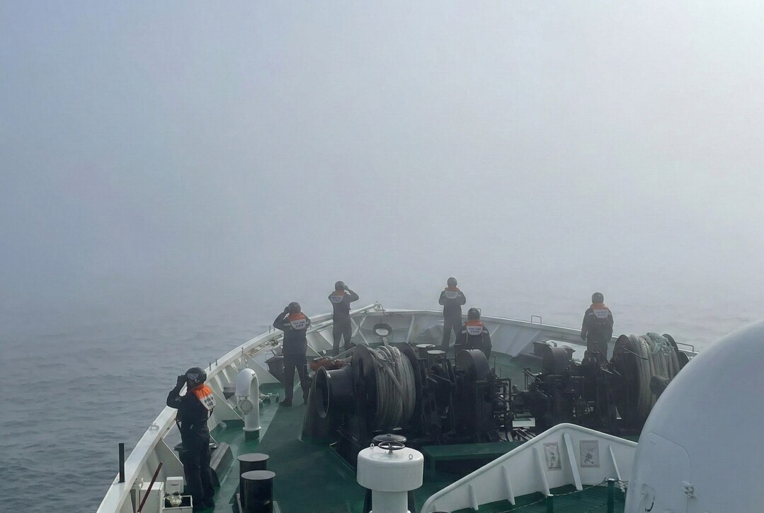군산해경 봄철 짙은 안개 대비 해양사고 예방 총력. 군산해경 제공