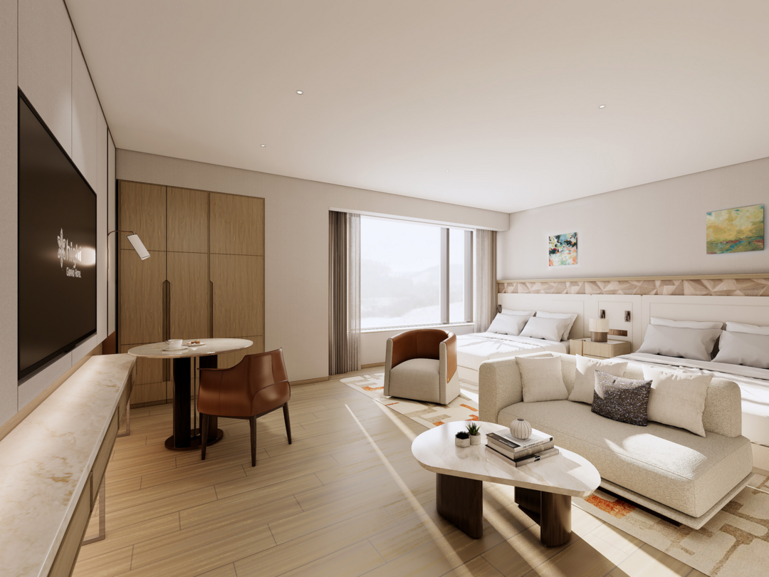 그랜드호텔 객실 인테리어 투시도