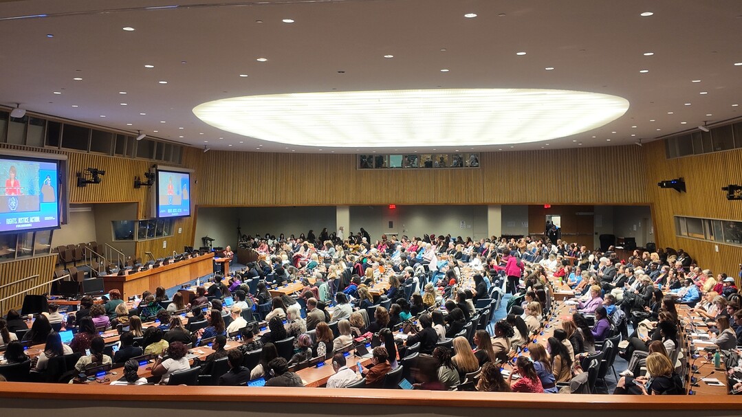 UN CSW70 개회세션. 여성연합 제공