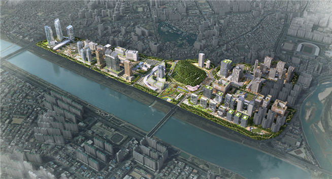 울산시 학성공원 물길복원 사업 전체 조감도. 울산시 제공