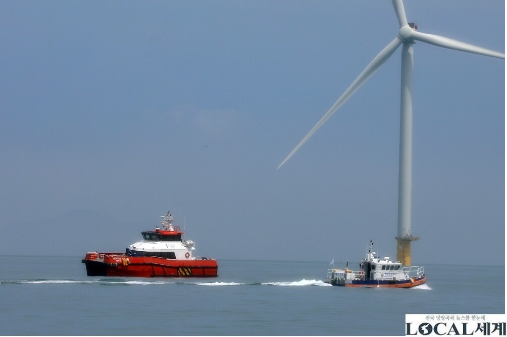 목포해경, 영광 낙월 해상풍력단지 해...