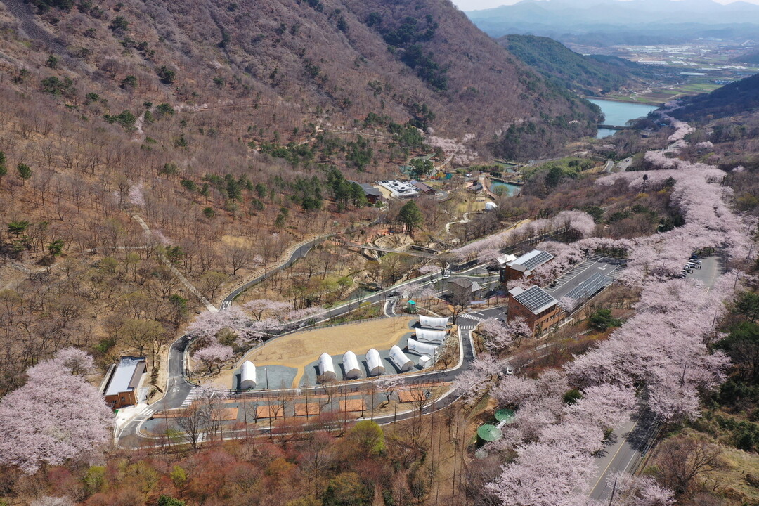 경남 진주시 월아산에 복합 산림복지시설 전경. 진주시제공