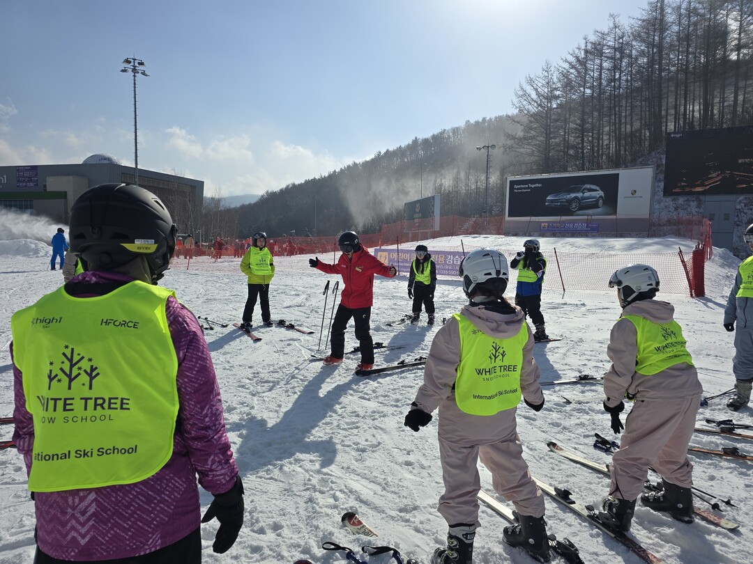 하이원리조트 외국인 원데이 스키캠프.