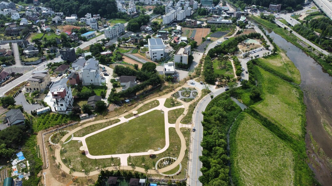 수지구 죽전동 고기근린공원 머내만세광장 모습.용인시 제공