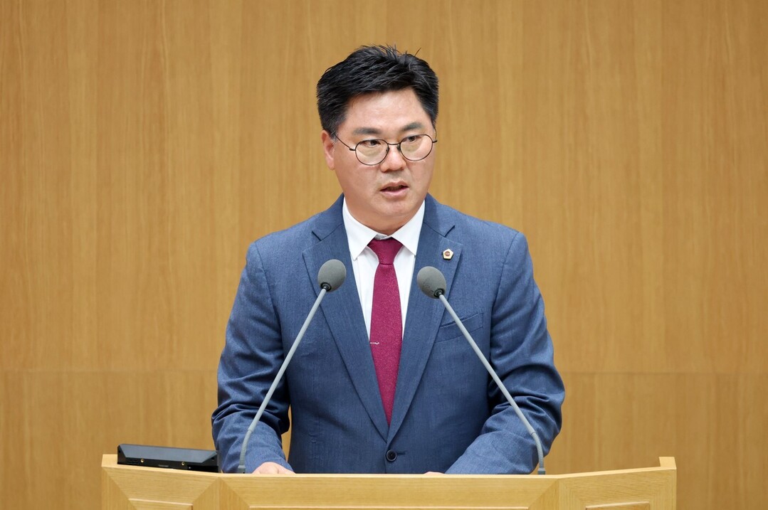 정하용 의원이 5분 자유발언을 하고 있다. 경기도의회 제공