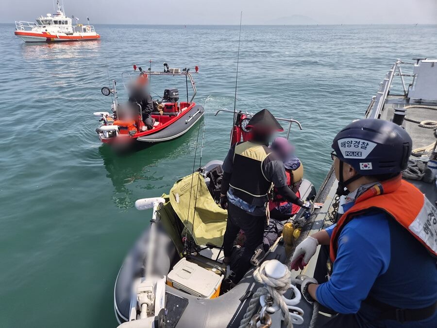 레저기구 구조사진. 군산해경 제공