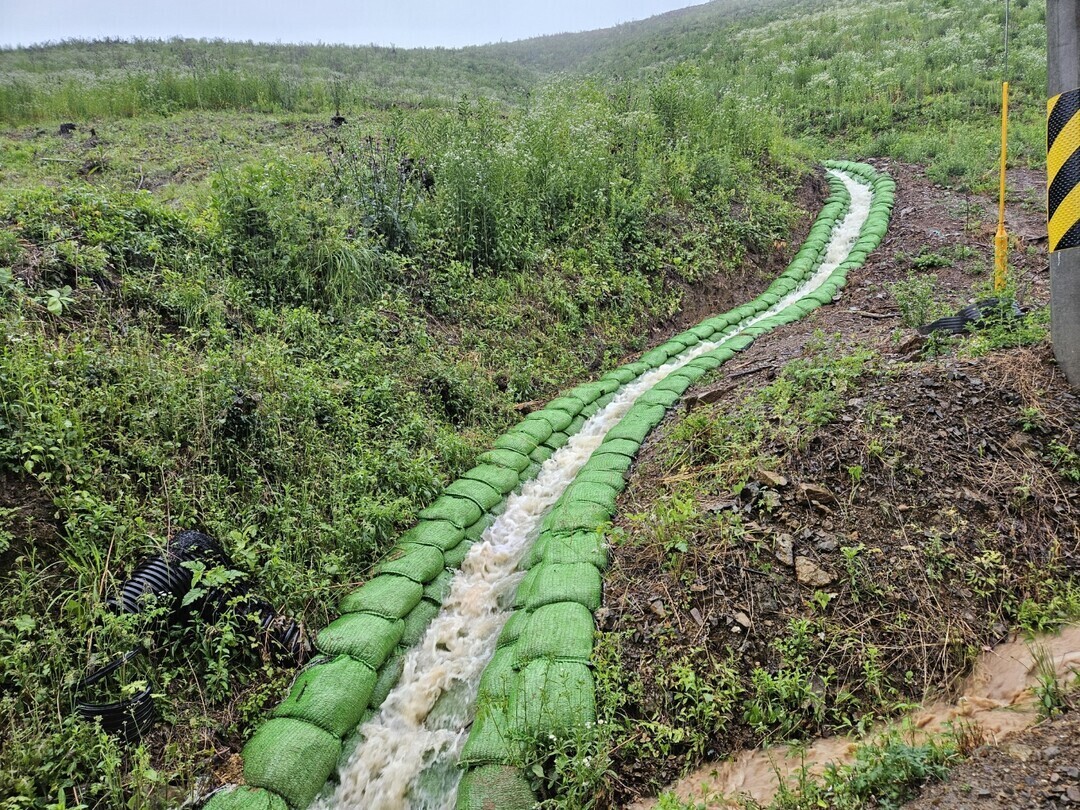 지난해 7월 발생한 산사태 