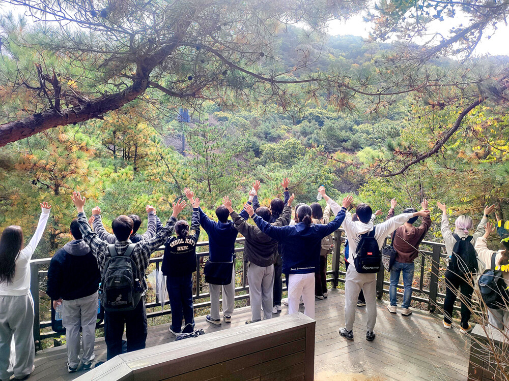지난해 관악구 산림치유프로그램 모습. 관악구 제공