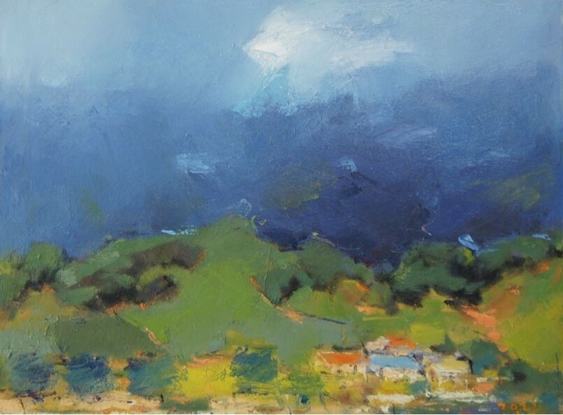이훈정 作_바래봉 산자락_50.8 x 40.5cm_oil on canvas_2022