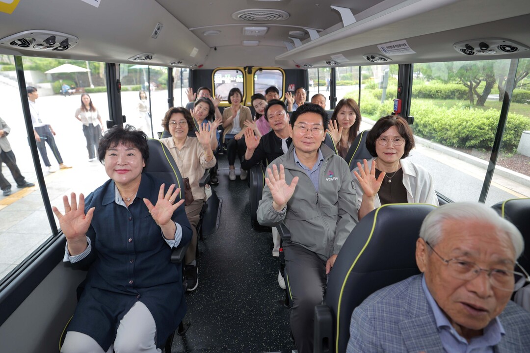 이상일 용인특례시장은 16일 자율주행버스 시범노선인 